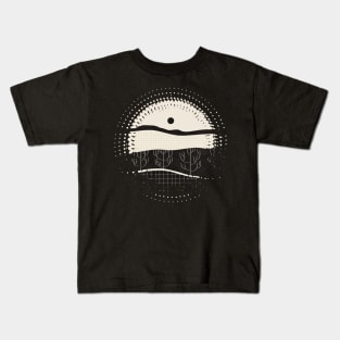 Retro Fusion Landscape 01 Kids T-Shirt